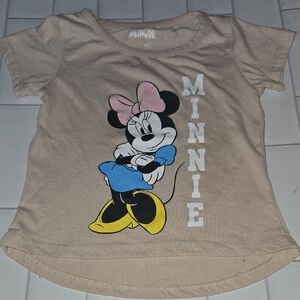 Disney Minnie Mouse Kids T-Shirt - Beige and Blue